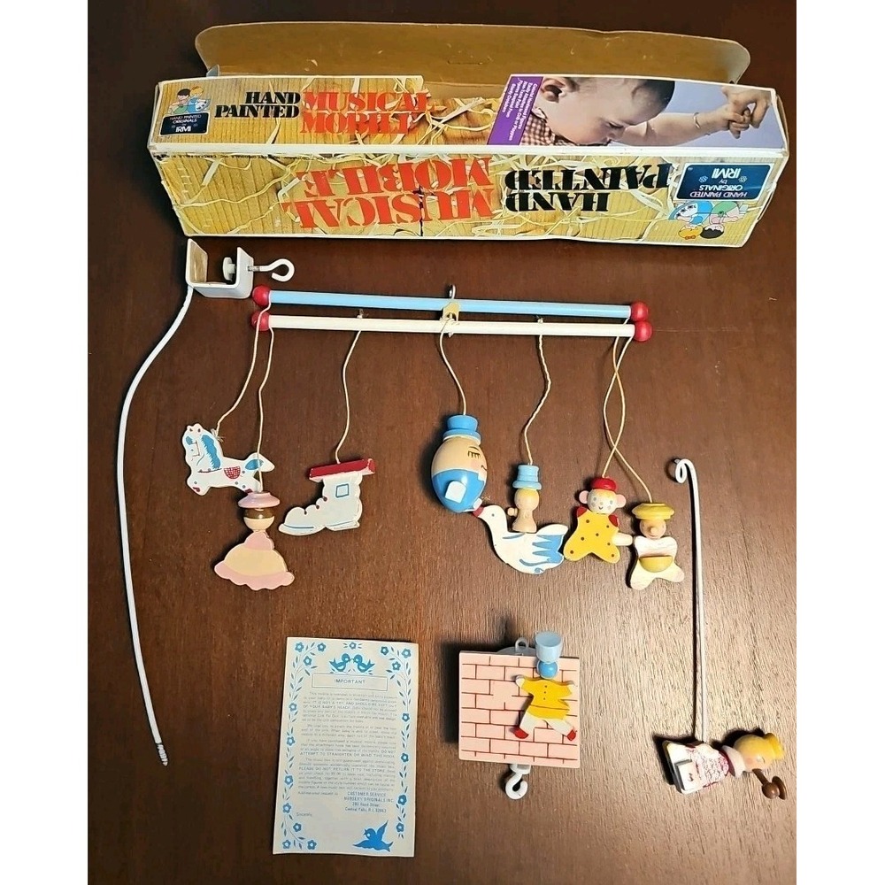 Originals By Irmi Nursery Hand Painted Circus  Baby Crib Mobile
